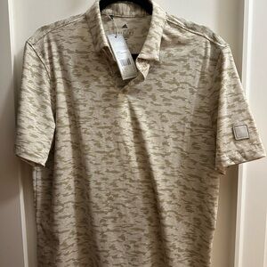 Adidas Men's Beige camo golf Shirt